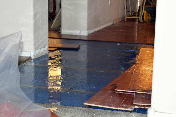 Professional Water Damage Restoration technician working in Temple, GA